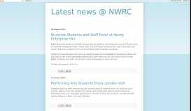 
							         January 2015 - Latest news @ NWRC								  
							    