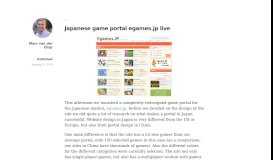 
							         Japanese game portal egames.jp live | Vancouvered Weblog								  
							    