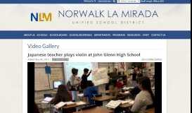 
							         Japanese teacher plays violin at John Glenn High School | Norwalk La ...								  
							    