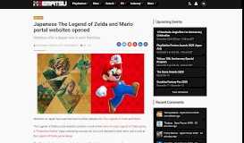 
							         Japanese The Legend of Zelda and Mario portal websites opened ...								  
							    