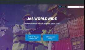 
							         JAS WORLDWIDE - JAS Worldwide | Freight Forwarding ...								  
							    