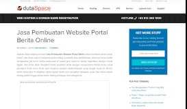 
							         Jasa Pembuatan Website Portal Berita Online dan Magazine								  
							    