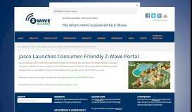 
							         Jasco Launches Consumer-Friendly Z-Wave Portal - Z-Wave Alliance								  
							    