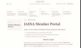 
							         JASNA Member Portal » JASNA								  
							    