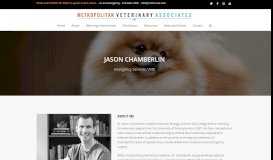 
							         Jason Chamberlin - Metropolitan Veterinary Associates								  
							    