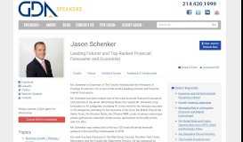 
							         Jason Schenker | Keynote Speaker Fees & Bio | GDA Speakers								  
							    