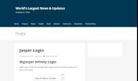 
							         Jasper Login: Myjasper Infinity Employee Associate Login Portal								  
							    