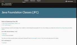 
							         Java Foundation Classes (JFC) - Oracle								  
							    