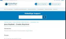 
							         Java Keytool - Create Keystore - GMO GlobalSign								  
							    