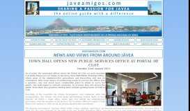 
							         javeamigos.com | TOWN HALL OPENS NEW PUBLIC ... - Javea Amigos								  
							    
