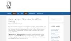 
							         Jawbone Up - Fitnessarmband fürs iPhone - Der iPhone Fan Blog								  
							    