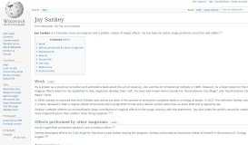 
							         Jay Sankey - Wikipedia								  
							    