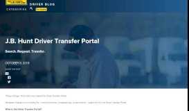 
							         JB Hunt Driver Transfer Portal								  
							    
