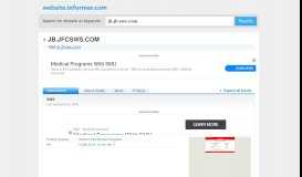 
							         jb.jfcsws.com at Website Informer. SWS. Visit Jb Jfc SWS.								  
							    