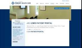 
							         JC LEWIS PATIENT PORTAL - J.C. Lewis Primary Health Care Center								  
							    