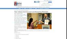 
							         JCLC -- Your Library Card Record and Renewing Materials								  
							    