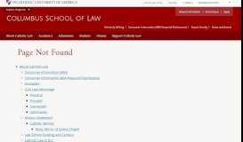 
							         JD Admissions - The Columbus School of Law								  
							    