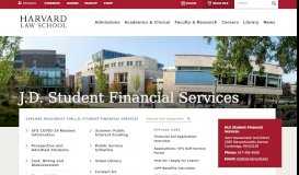 
							         J.D. Student Financial Services | Harvard Law School								  
							    