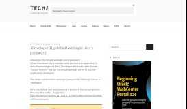 
							         JDeveloper 11g default weblogic user's password | Techartifact								  
							    