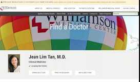 
							         Jean Lim Tan - Williamson Medical Center								  
							    
