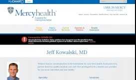 
							         Jeff Kowalski, MD | Elkhorn, WI | Primary Care, Concussion Management								  
							    