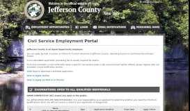 
							         Jefferson County Civil Service Employment Portal								  
							    