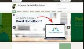 
							         Jefferson Davis Middle / Homepage - Duval County Public Schools								  
							    