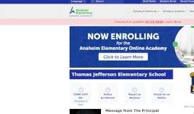 
							         Jefferson Elementary School - Anaheim Elementary School District								  
							    