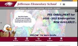 
							         Jefferson Elementary School: Home								  
							    