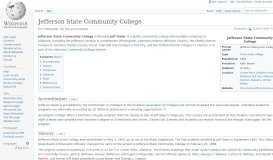 
							         Jefferson State Community College - Wikipedia								  
							    