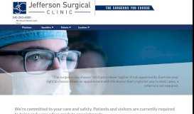 
							         Jefferson Surgical Clinic | Roanoke, VA | Salem, VA								  
							    
