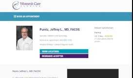 
							         Jeffrey L. Puretz, MD, FACOG - Womens Care Florida								  
							    