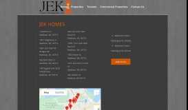 
							         JEK Homes – JEK Properties								  
							    