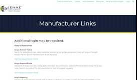 
							         Jenne Manufacturer Links | Jenne Inc.								  
							    