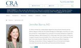 
							         Jennifer Barna, MD | CRA Medical Imaging								  
							    