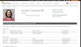 
							         Jennifer Campbell, NP | DaVita Medical Group - CSHP.net								  
							    