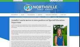 
							         Jennifer Lauria moves to new position as Special Education Supervisor								  
							    