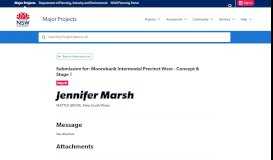 
							         Jennifer Marsh | Major Projects - Department of ... - NSW Planning Portal								  
							    