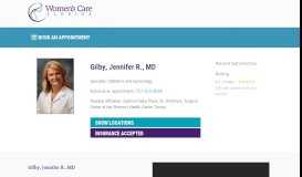 
							         Jennifer R Gilby, MD - Womens Care Florida								  
							    