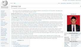 
							         Jeremy Lin - Wikipedia								  
							    
