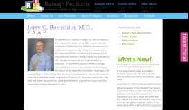
							         Jerry C. Bernstein, MD, FAAP - Raleigh Pediatrics								  
							    