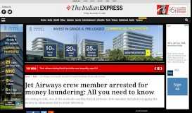 
							         Jet Airways crew member arrested for money laundering: All you need ...								  
							    
