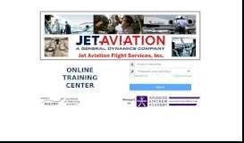 
							         JET AVIATION - Online Training Log-In								  
							    