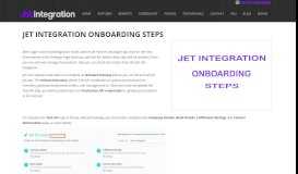 
							         Jet Integration Onboarding Steps - Jet API Integration								  
							    