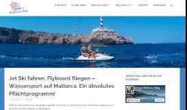 
							         Jet Ski fahren, Flyboard fliegen – Wassersport auf Mallorca. Ein ...								  
							    