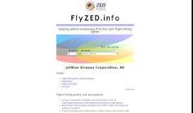 
							         JetBlue Airways Corporation | Find flight listing option at ...								  
							    