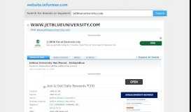 
							         jetblueuniversity.com at Website Informer. Login. Visit ...								  
							    