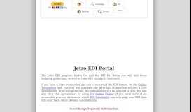 
							         Jetro EDI Portal - Jobisez LLC								  
							    