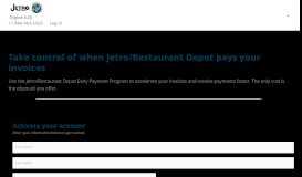 
							         Jetro/Restaurant Depot Early Payment Program | C2FO								  
							    