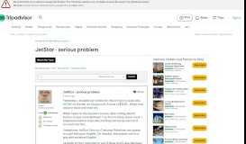 
							         JetStar - serious problem - Vietnam Forum - TripAdvisor								  
							    